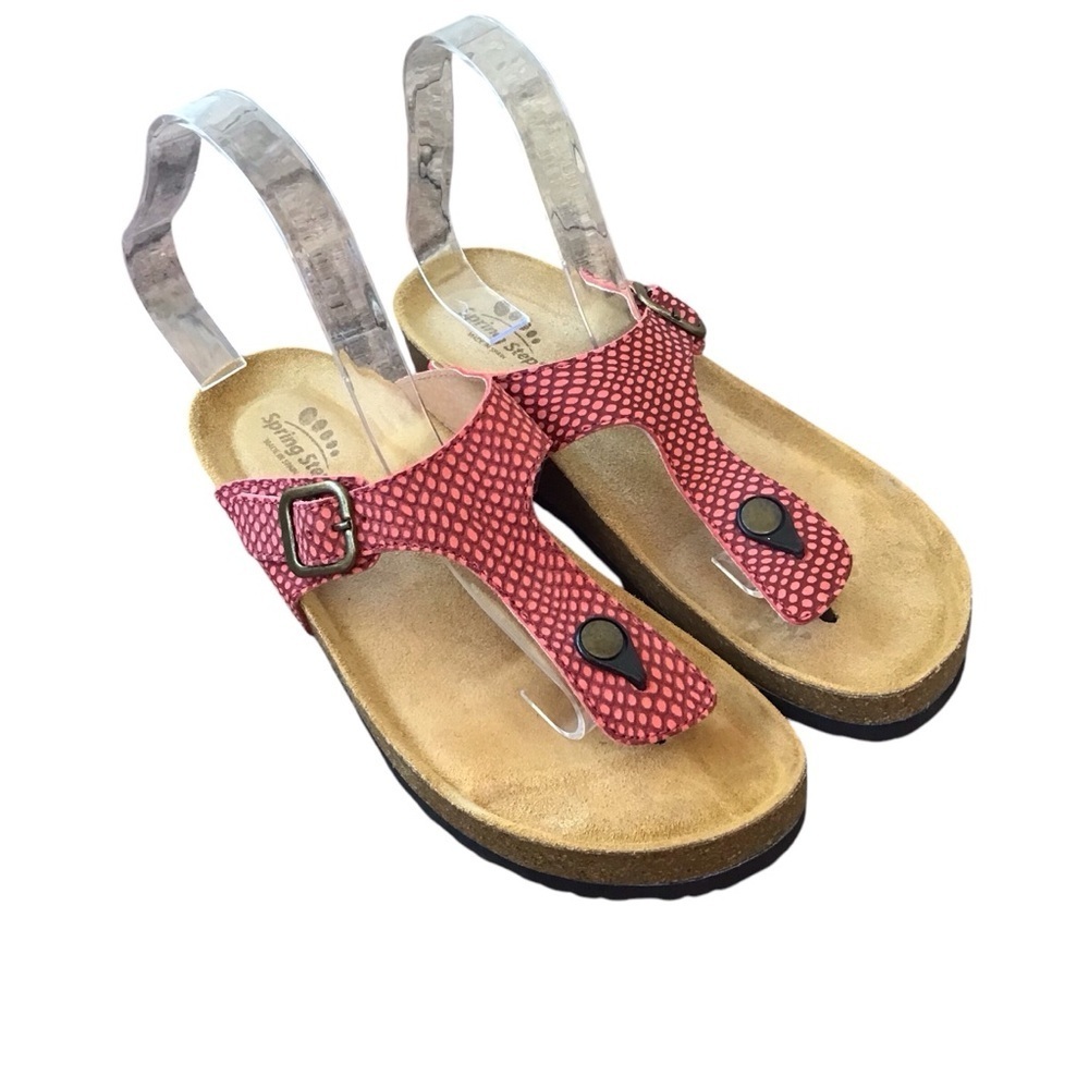 Spring Step Estelle Leather Flat Sandal